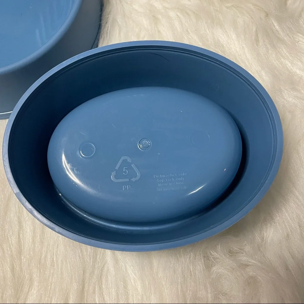BOOTS & BARKLEY Blue Dog Or Cat Bowls